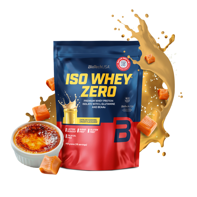 Proteina din Zer Izolat, BioTechUSA, Iso Whey Zero x FC Barcelona, 500g