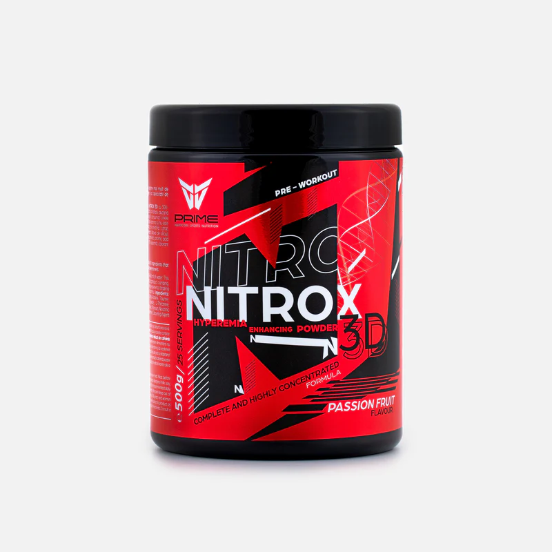 Pre-Workout, Prime Supplements, Nitrox 3D, 500g