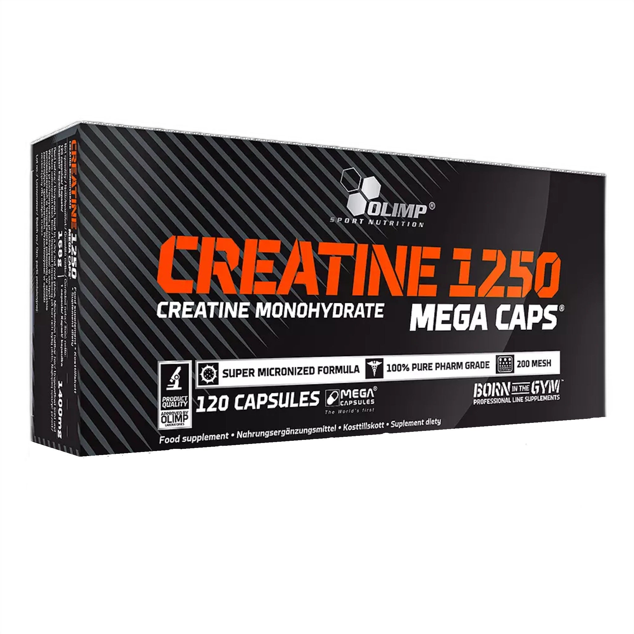 Creatina Monohidrata, Olimp, Creatine Monohydrate 1250, 120caps EXP: 22/09/2025