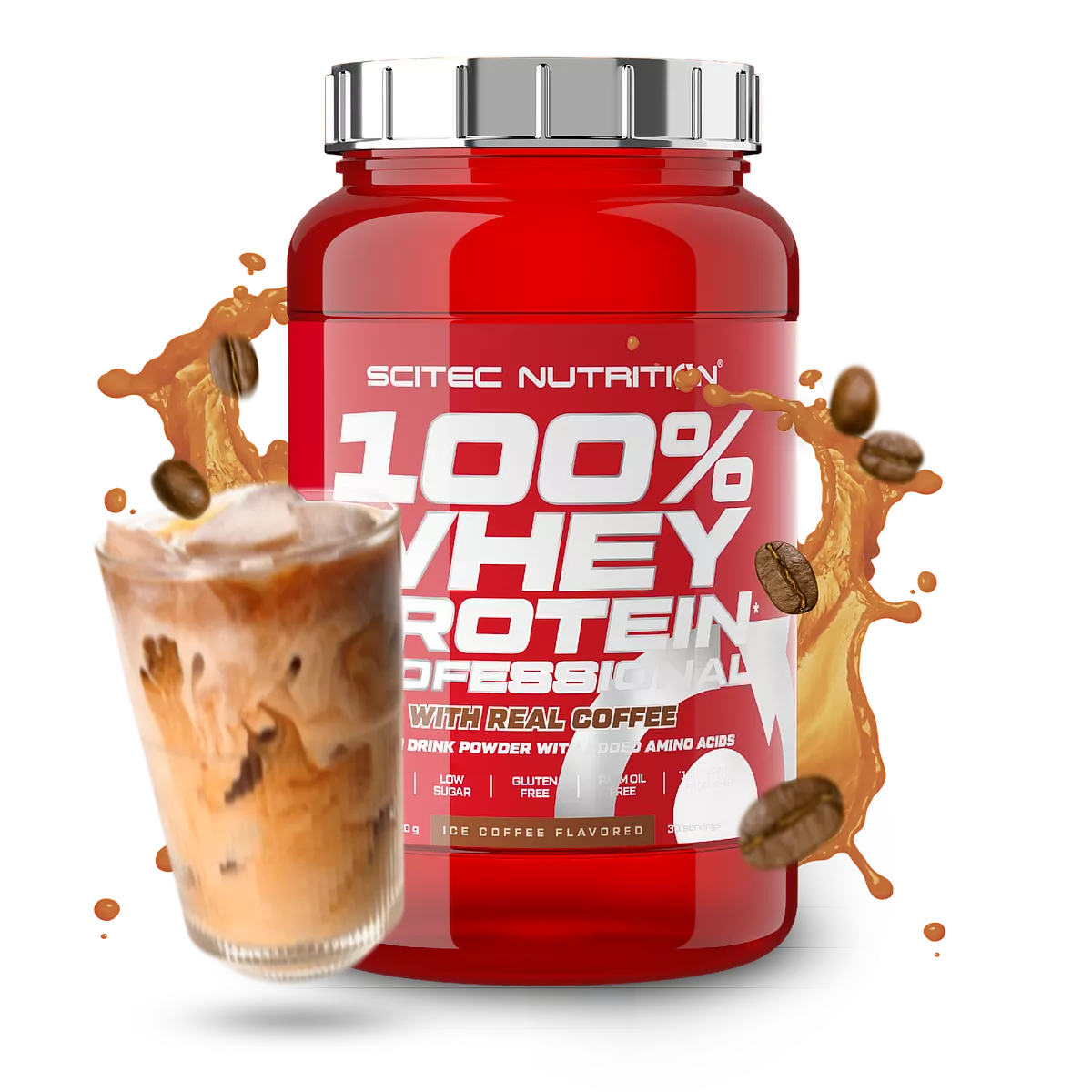 Proteina din zer, Scitec Nutrition, 100% Whey Protein Professioal, 920g