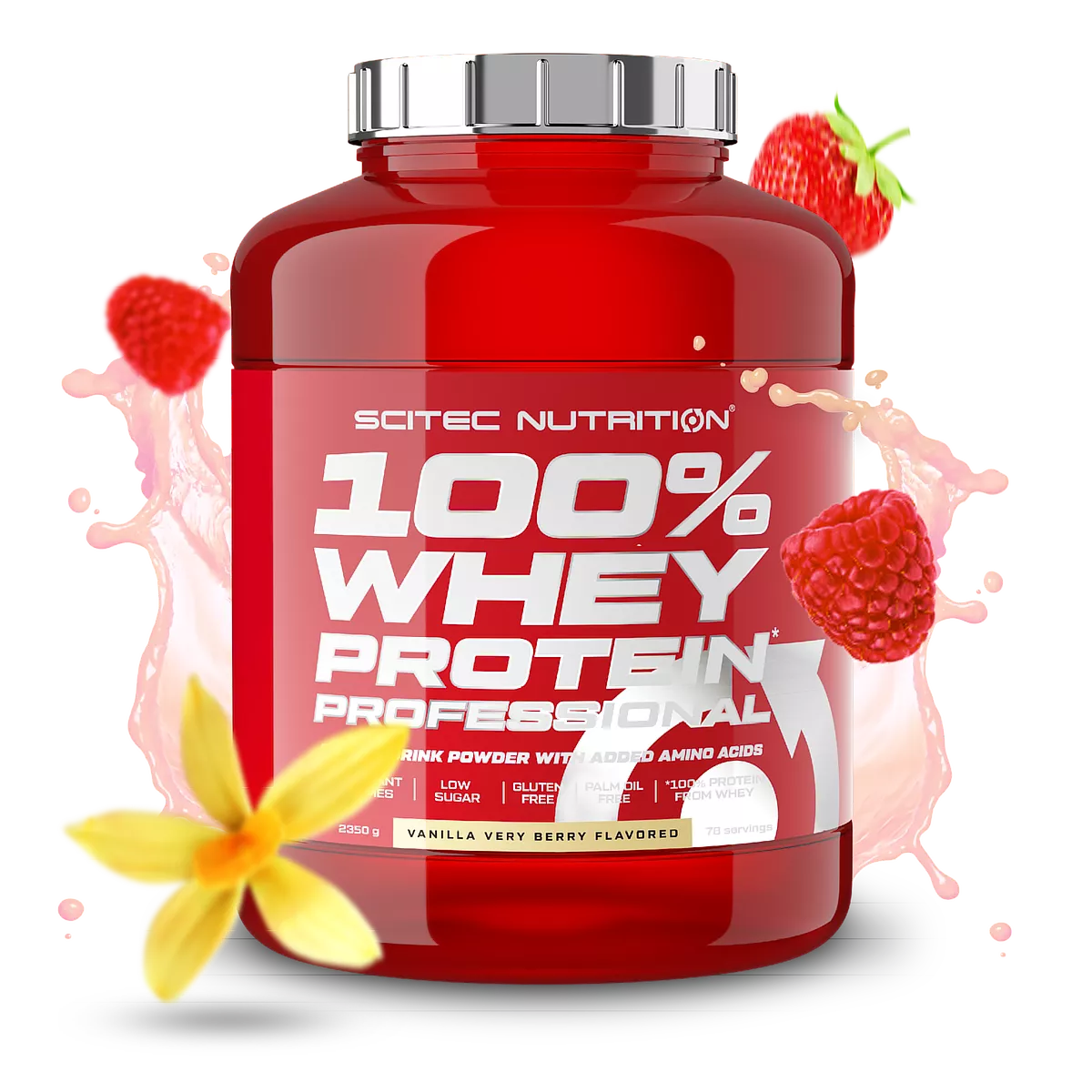 Proteina din zer, Scitec Nutrition, 100% Whey Protein Professional, 2350g