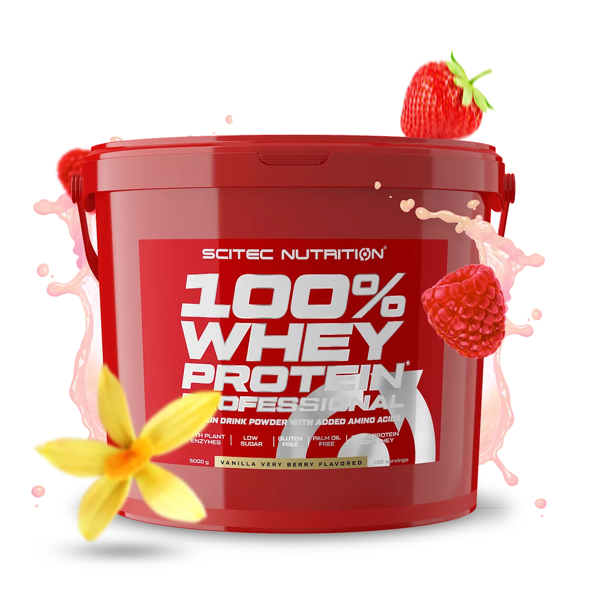 Proteina din Zer, Scitec Nutrition, 100% Whey Protein Professional, 5000g