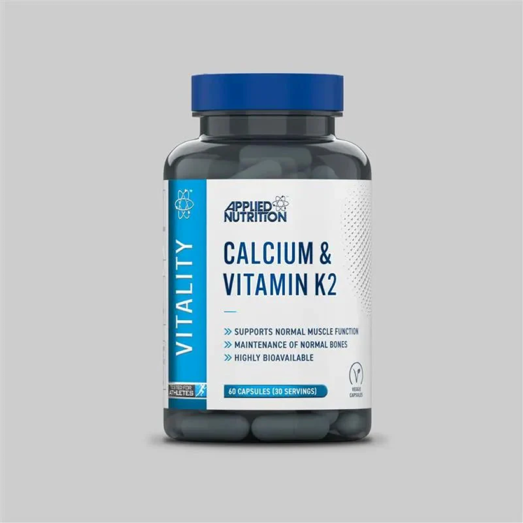Calciu si Vitamina K2, Applied Nutrition, Calcium & Vitamin K2, 60 Capsule