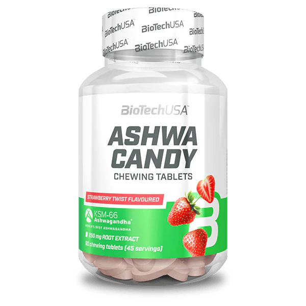 Extract Ashwaganda KSM-66 Jeleuri, BioTechUSA, Ashwa Candy, 90 Jeleuri