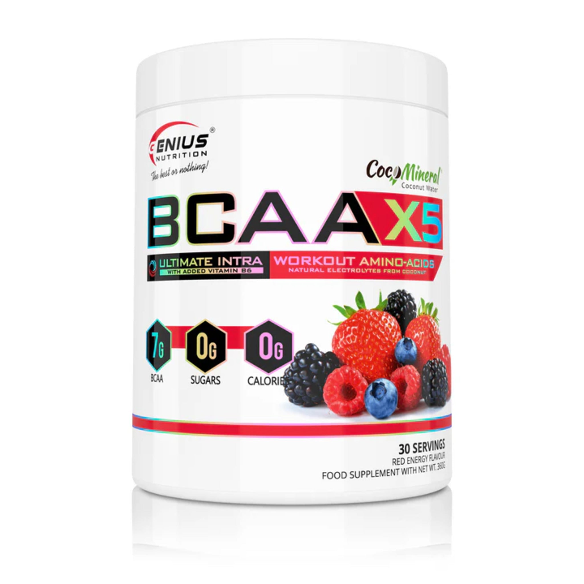 Aminoacizi Pudra, Genius Nutrition, BCAA-X5, 360g