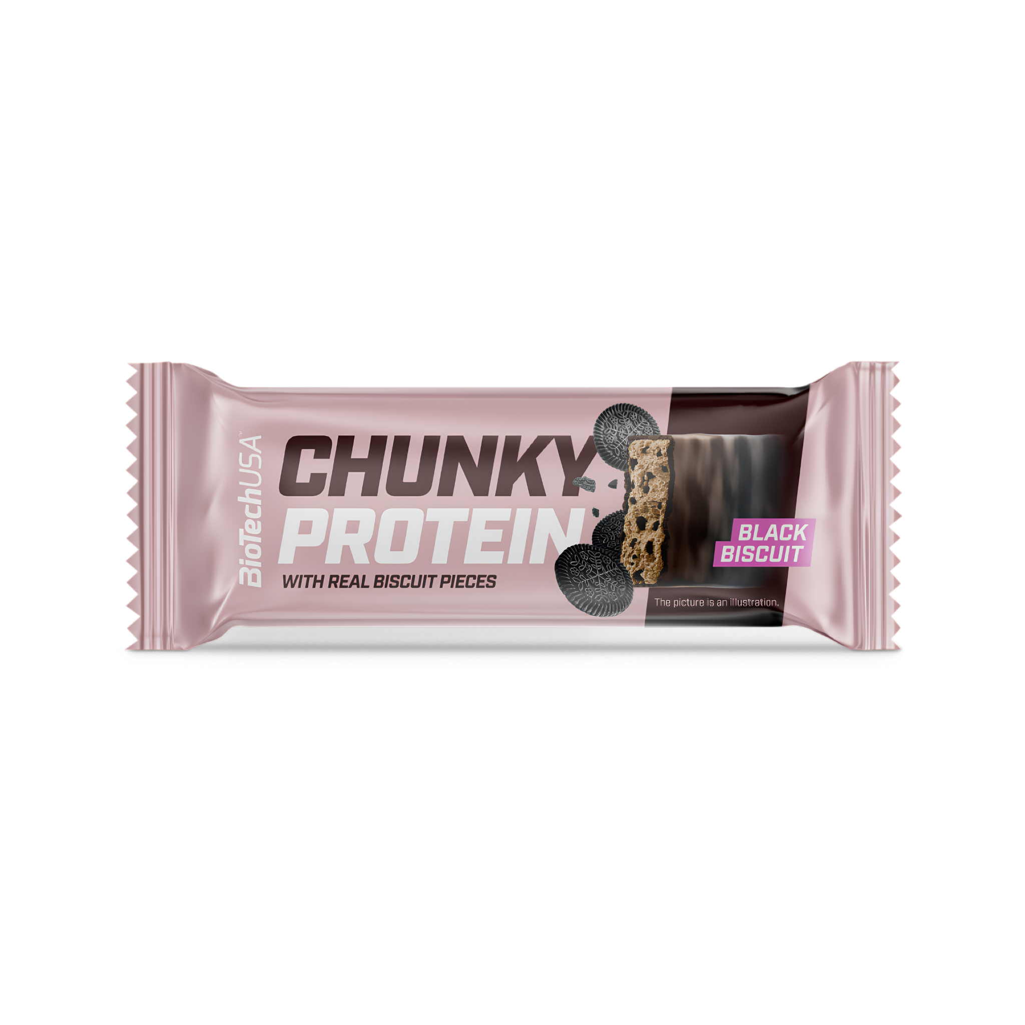 Baton Proteic, BioTechUSA, Chunky Protein Bar, 50g, Black Biscuit