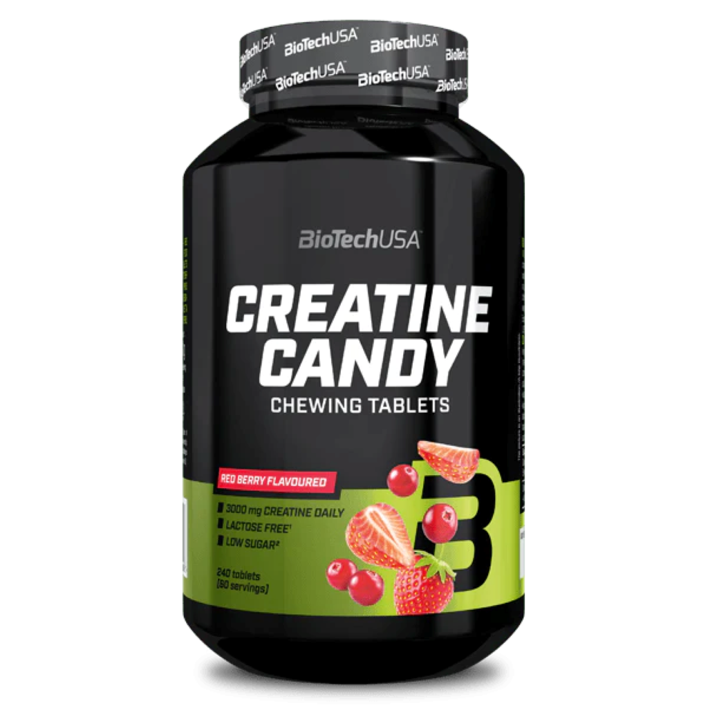 Creatina Masticabila, BioTechUSA, Creatine Candy, 240 Tablete Masticabile