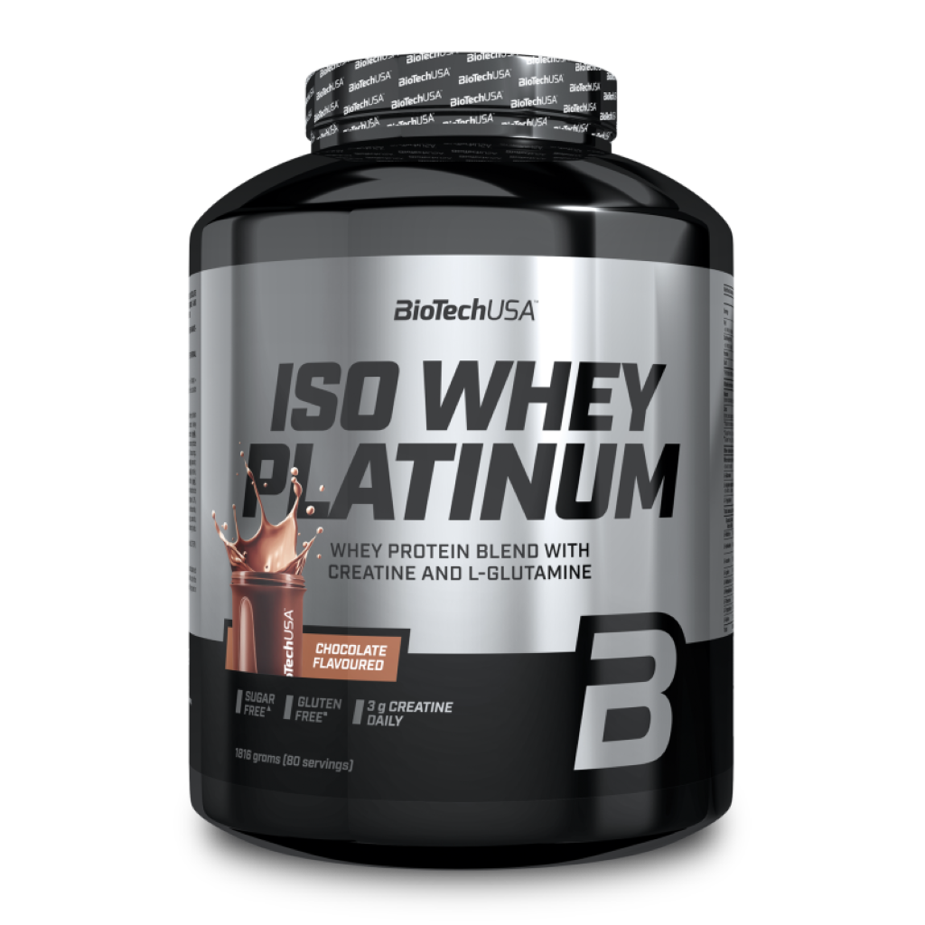 Proteina din Zer Izolat, BioTechUSA, Iso Whey Platinum, 1800g