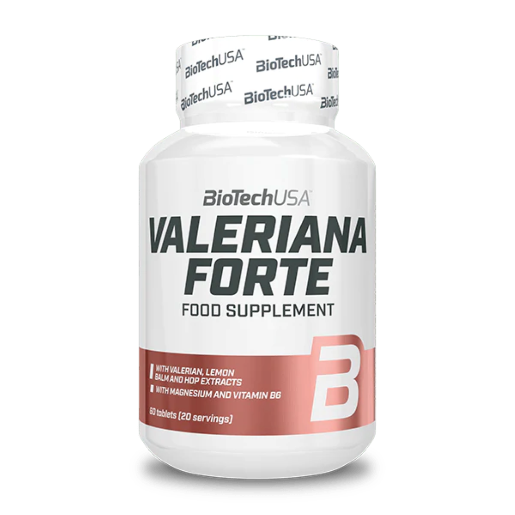 Supliment pentru Igiena Somnului, BioTechUSA, Valeriana Forte, 60 Tablete