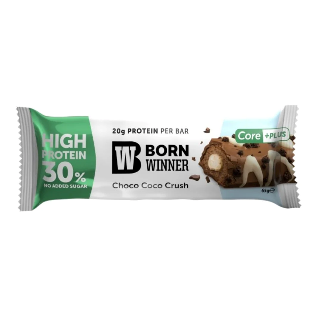 Baton Proteic, Born Winner, Core Plus, High Protein 30%, 65g
