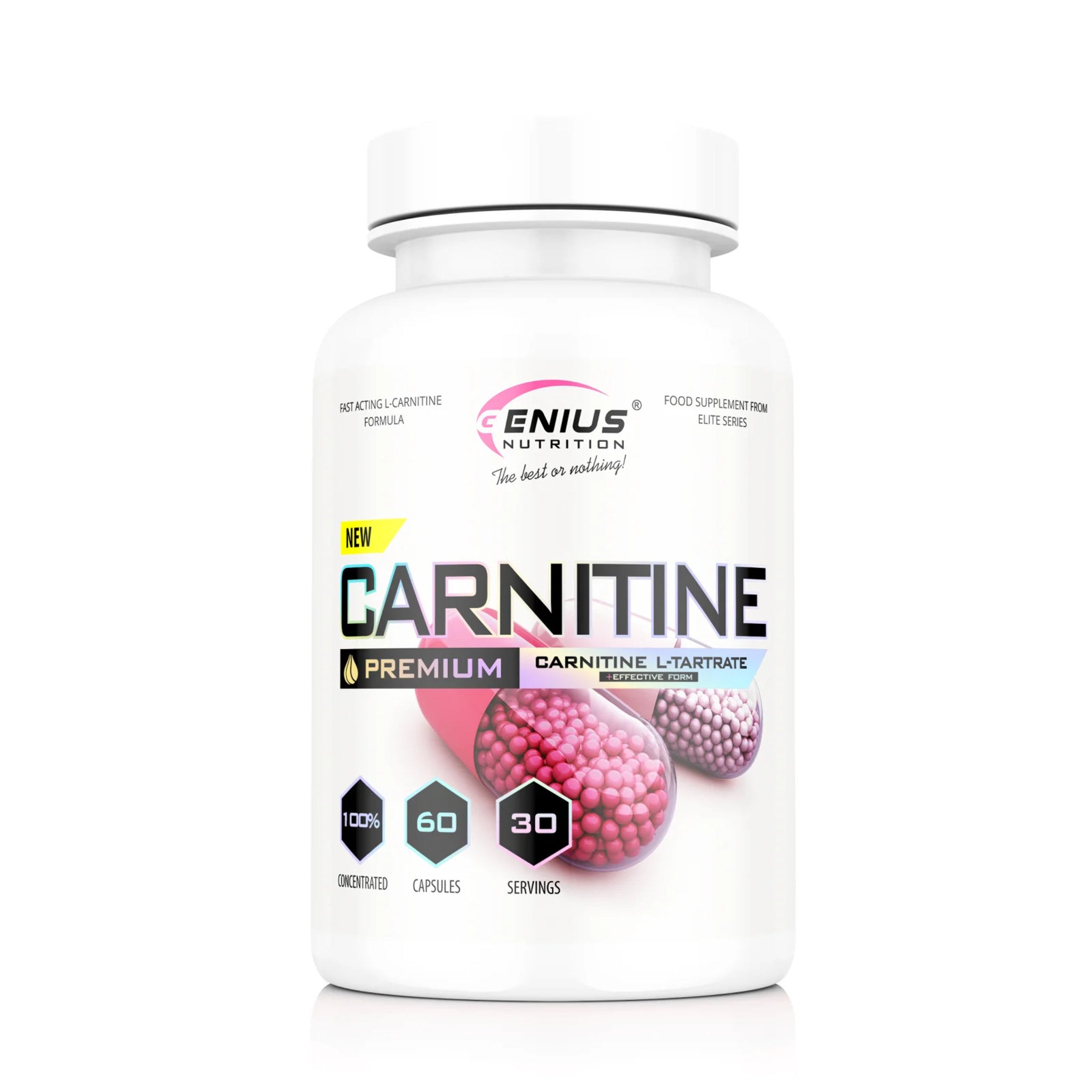 Carnitina Capsule, Genius Nutrition, Carnitine, 60 Capsule