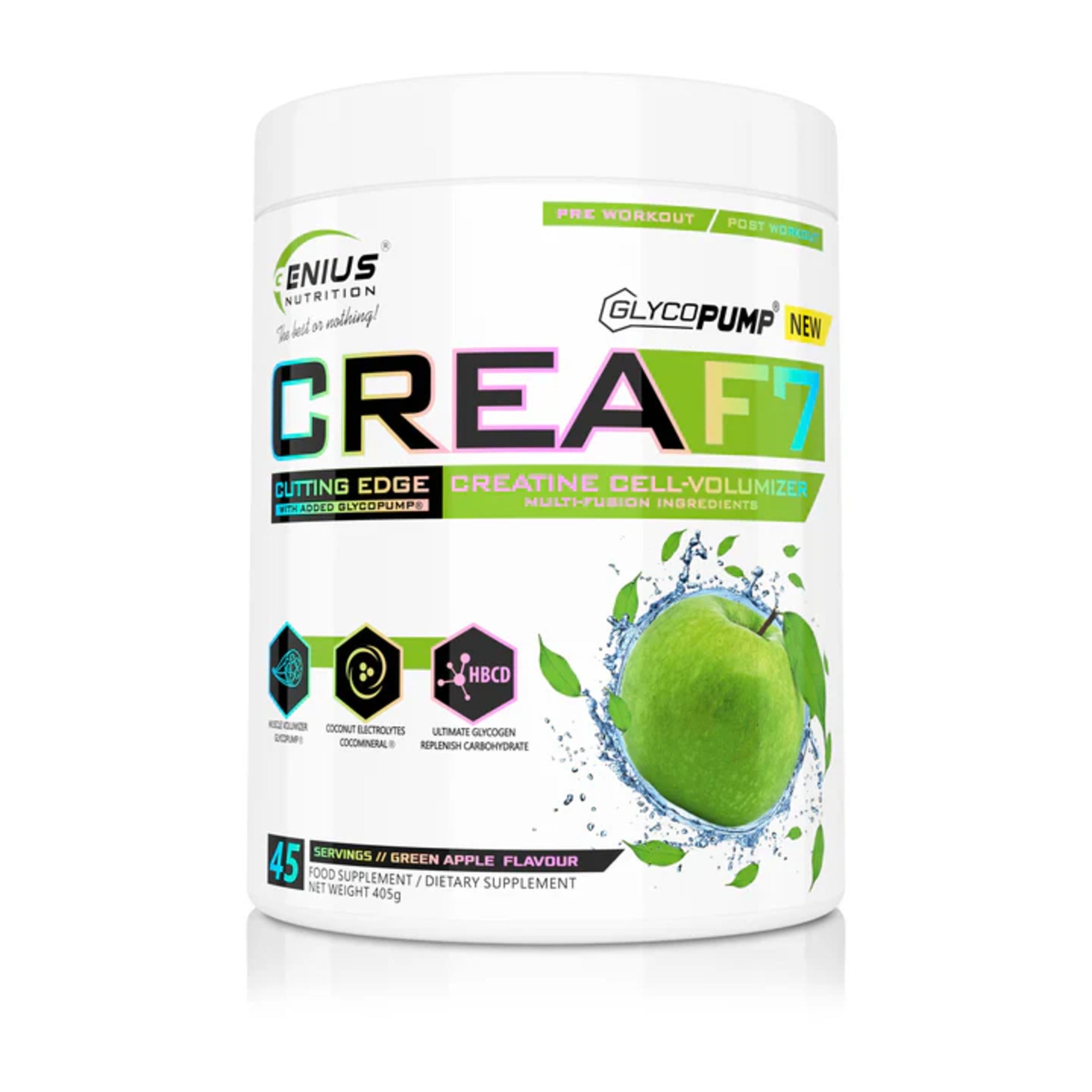 Creatina Pudra, Genius Nutrition, CreaF7, 405g