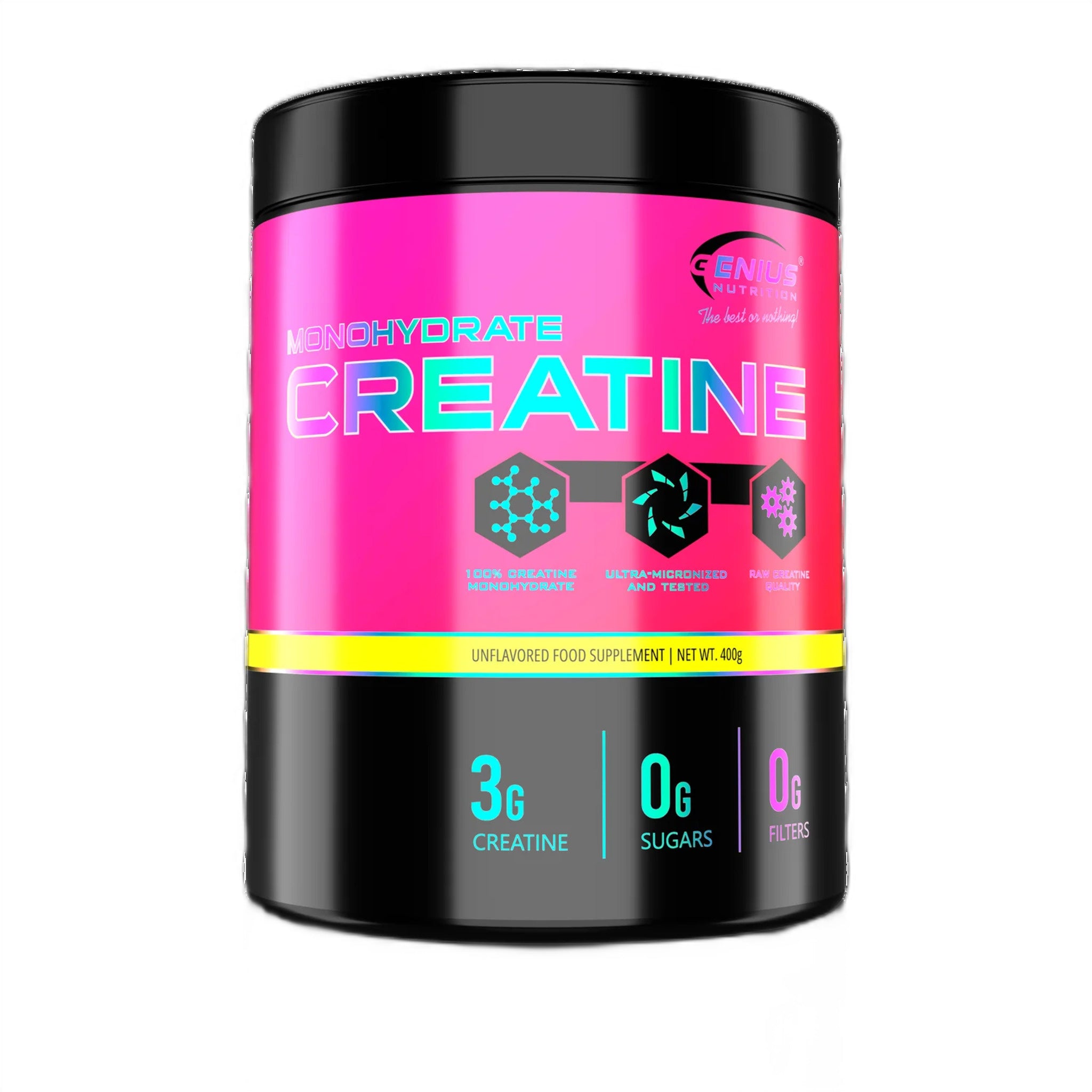 Creatina Monohidrata, Genius Nutrition, Creatine Monohydrate, 400g