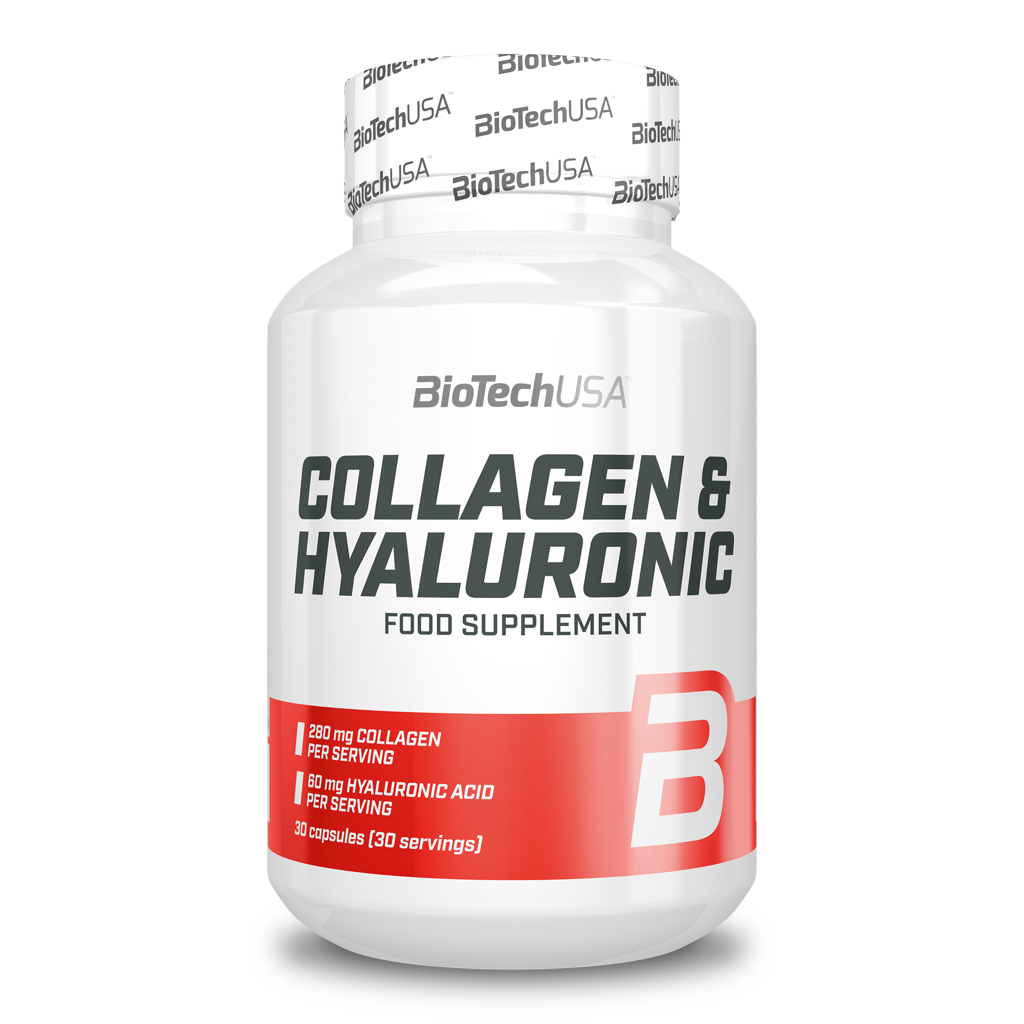 Colagen si Acid Hialuronic, BioTechUSA, Collagen & Hyaluronic, 30 Capsule