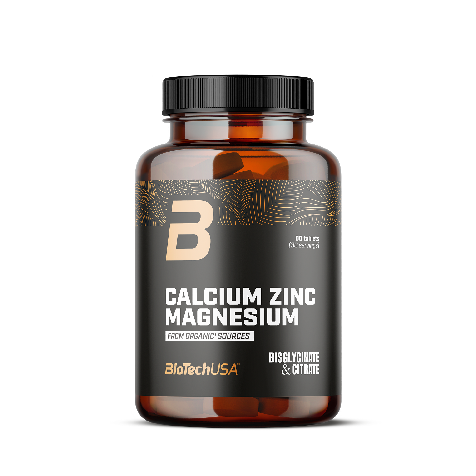 Complex Minerale, BioTechUSA, Calcium Zinc Magnesium, Organic Sources, 90 Tablete