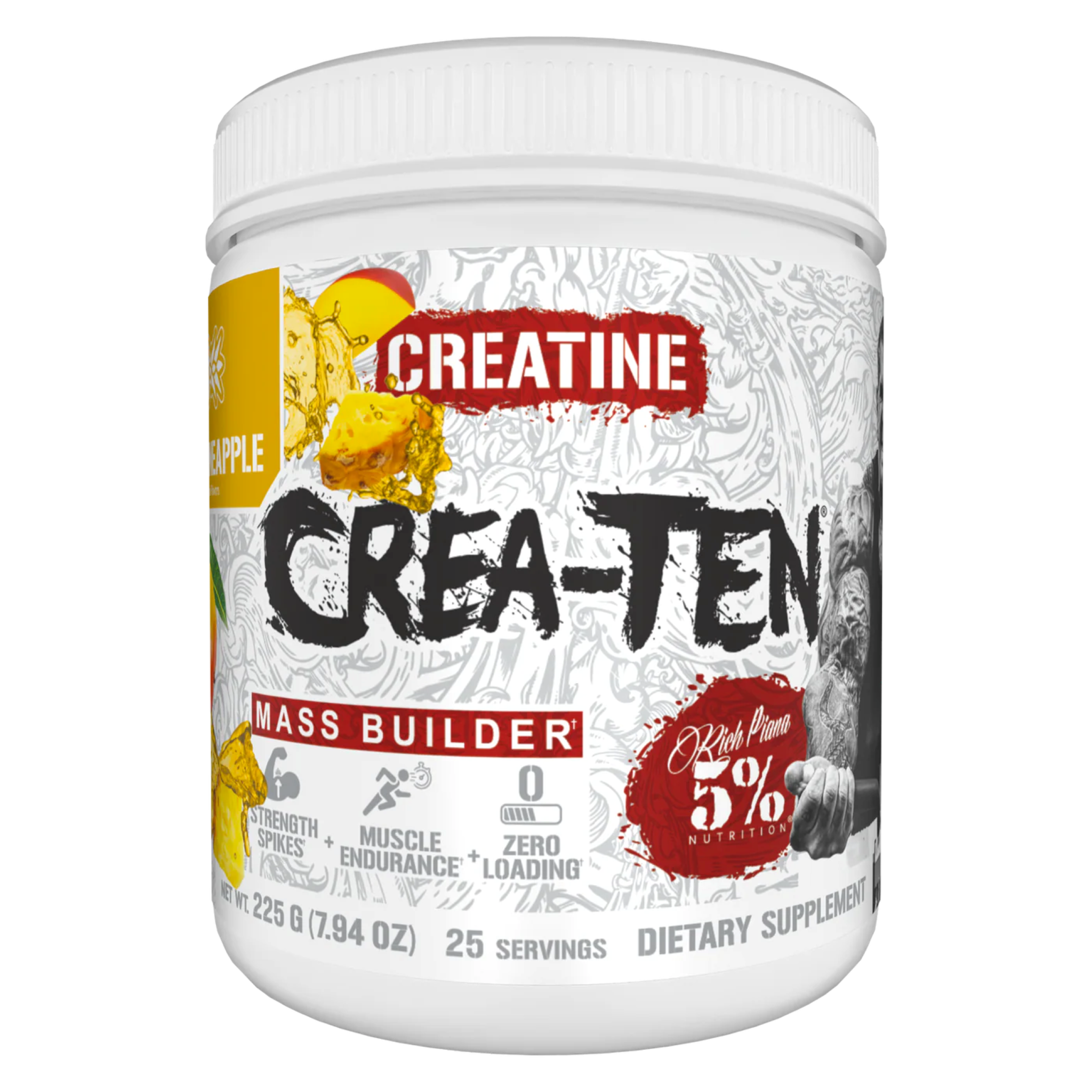 Complex Creatina, 5% Rich Piana, Crea-Ten, 30 Servings