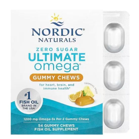 Complex Ulei de Peste, Nordic Naturals, Ultimate Omega, 54 Gummies