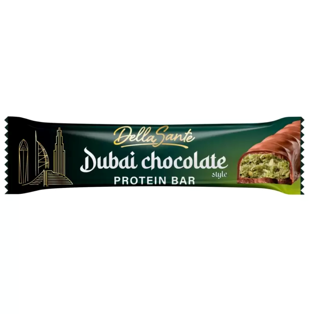 Baton Proteic, Della Sante, Dubai Chocolate Protein Bar, 45g