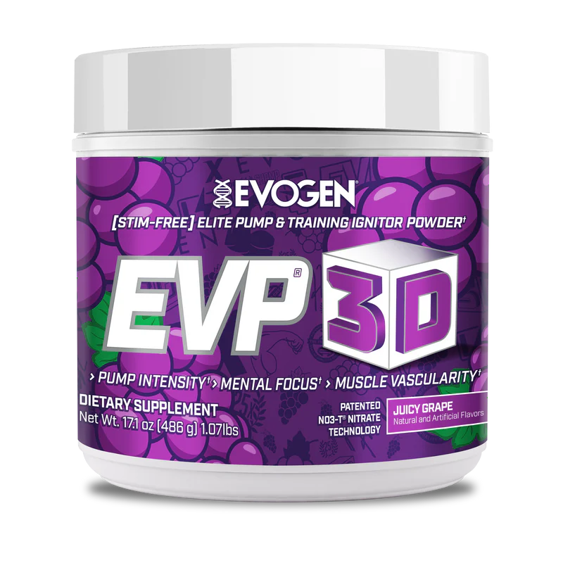 Pre-Workout fara Cafeina, Evogen, EVP 3D, 20/40 serviri