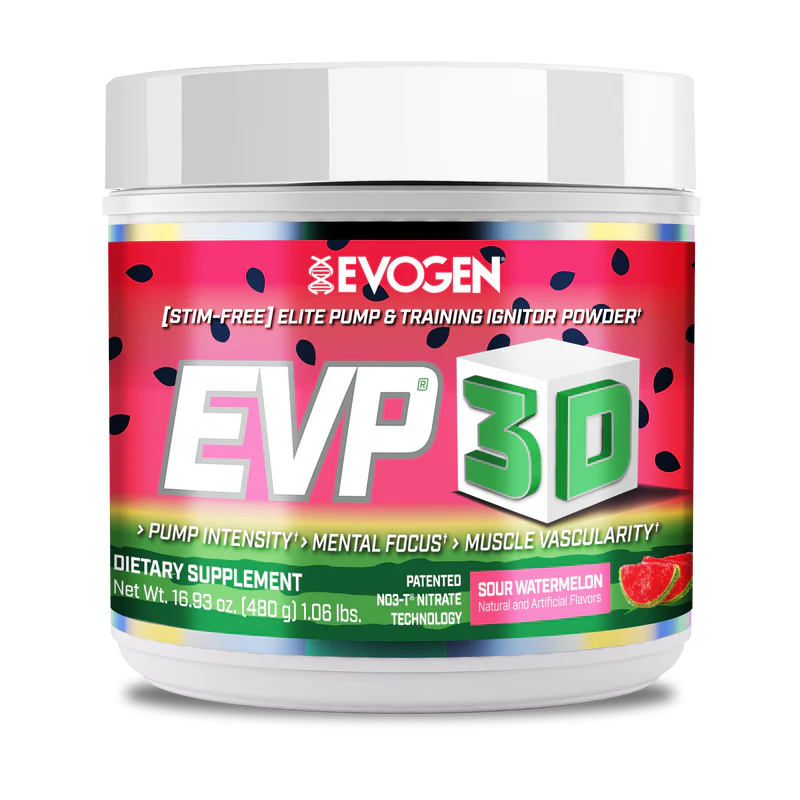 Pre-Workout fara Cafeina, Evogen, EVP 3D, 20/40 serviri