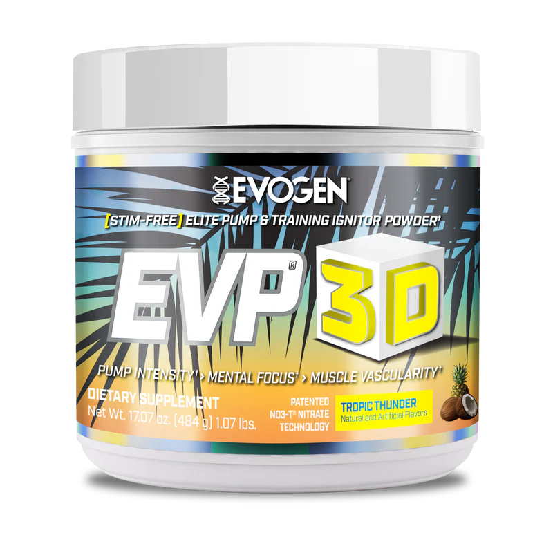 Pre-Workout fara Cafeina, Evogen, EVP 3D, 20/40 serviri