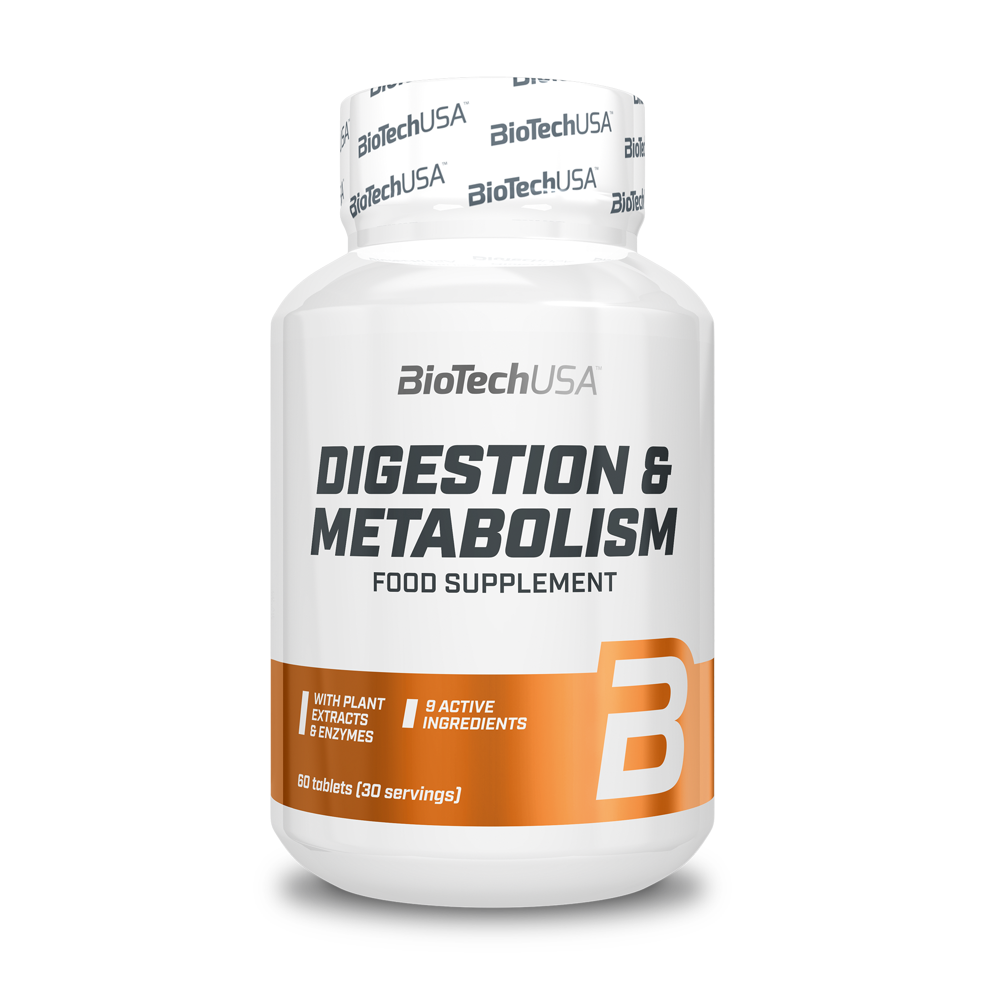 Enzime digestive , BiotechUSA, Digestion & Metabolism, 60 tablete