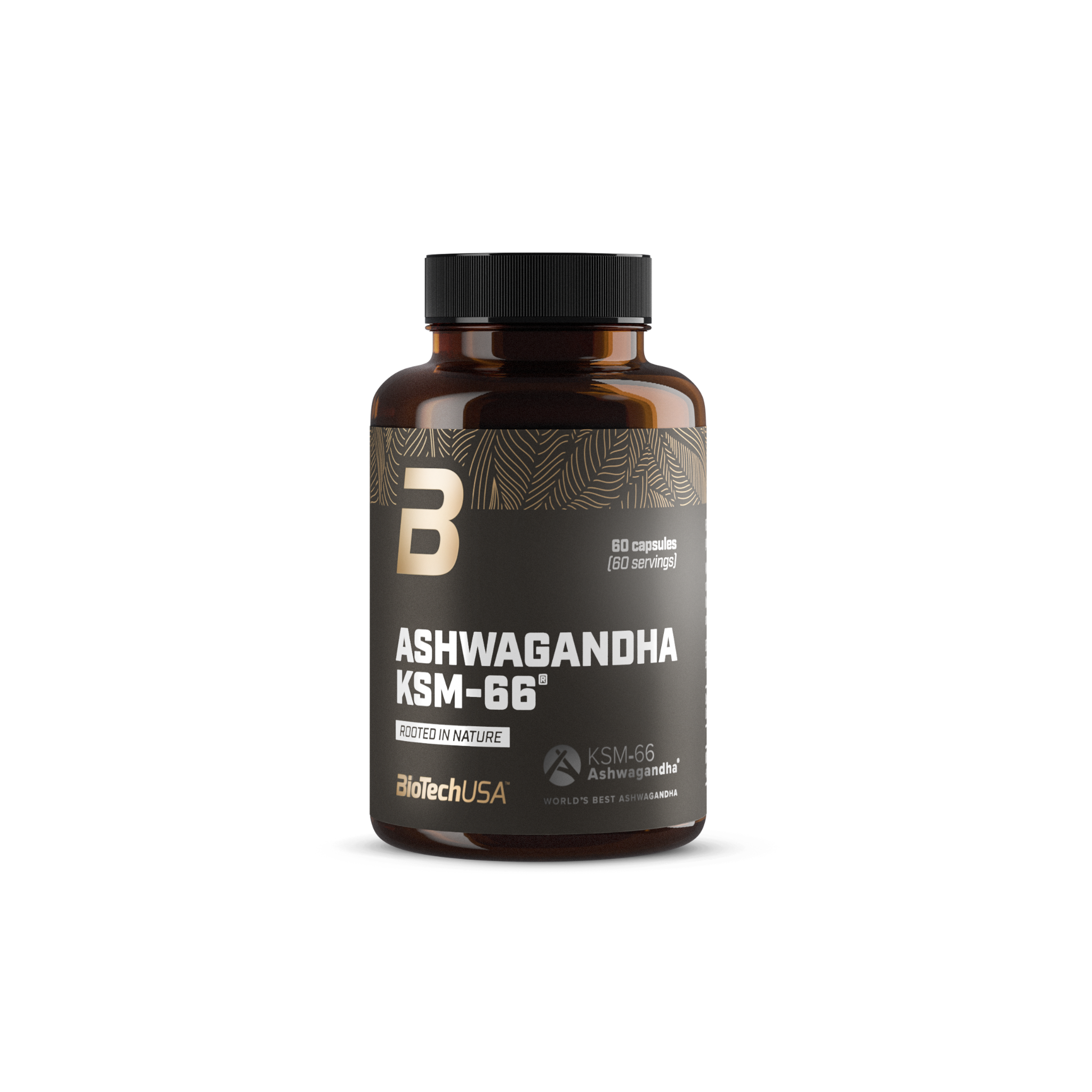 Extract de Ashwagandha, BioTechUSA, Ashwagandha KSM-66, 60 Capsule