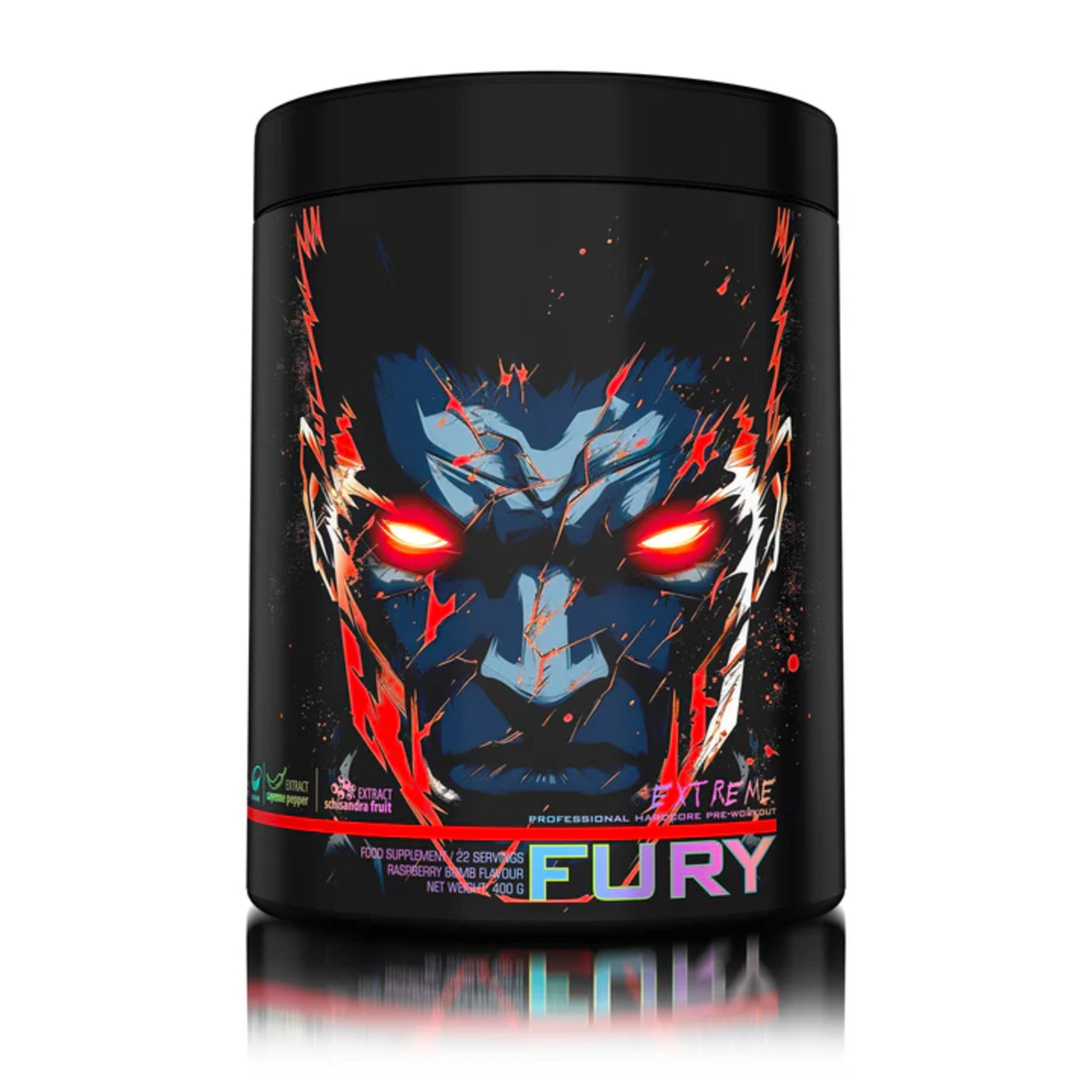 Pre-Workout, Genius Nutrition, Fury Extreme, 400g