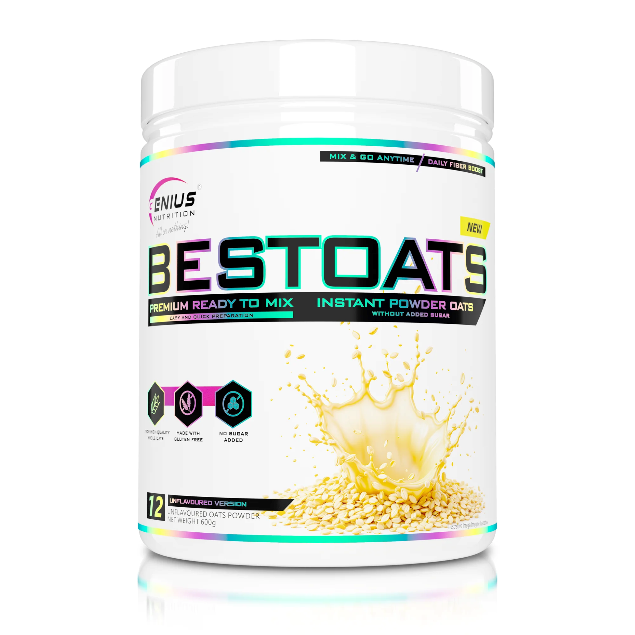 Ovaz Instant, Genius Nutrition, BESTOATS®, 600g/12serv