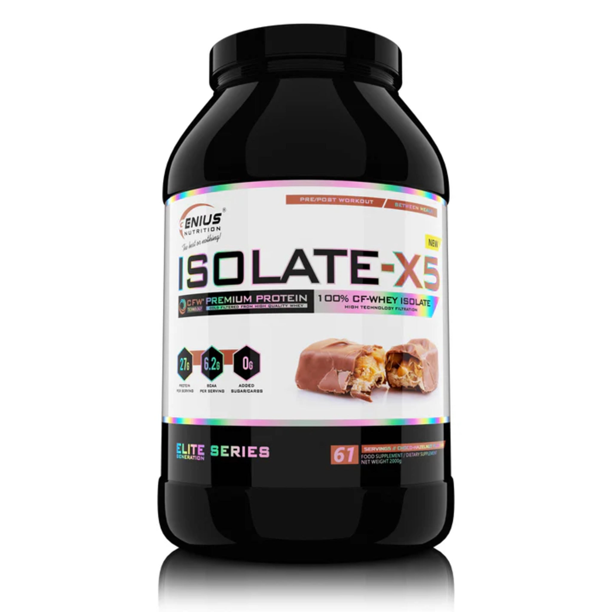 Proteina din Zer Izolata, Genius Nutrition, Isolate-X5, 2000g