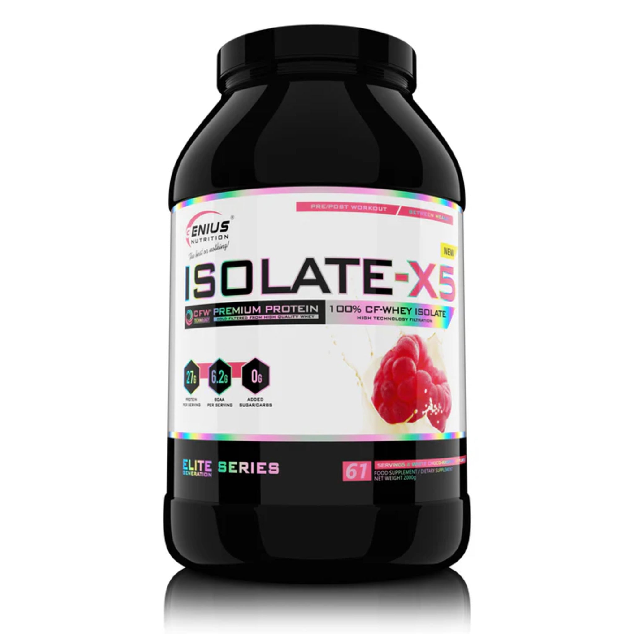 Proteina din Zer Izolata, Genius Nutrition, Isolate-X5, 2000g