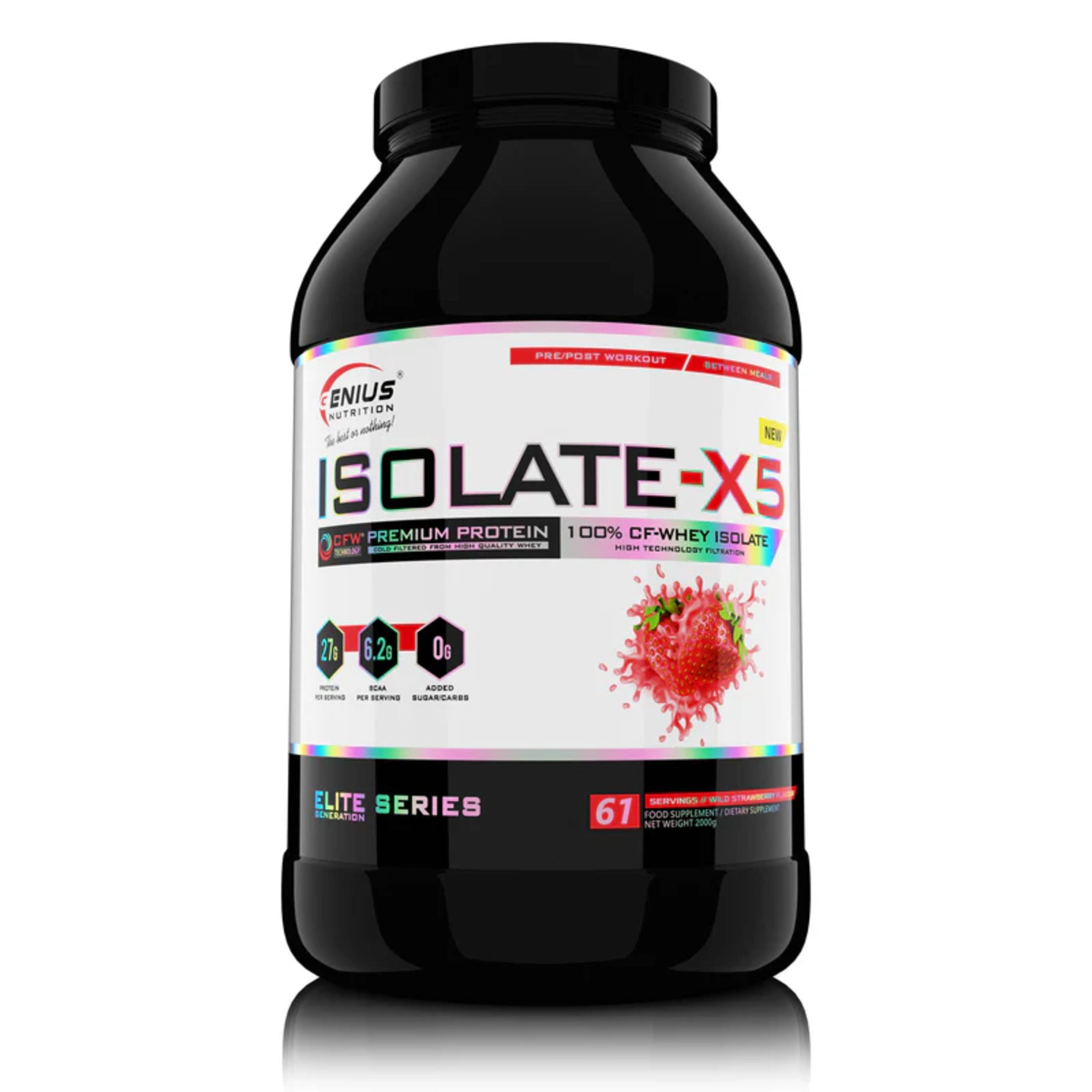 Proteina din Zer Izolata, Genius Nutrition, Isolate-X5, 2000g