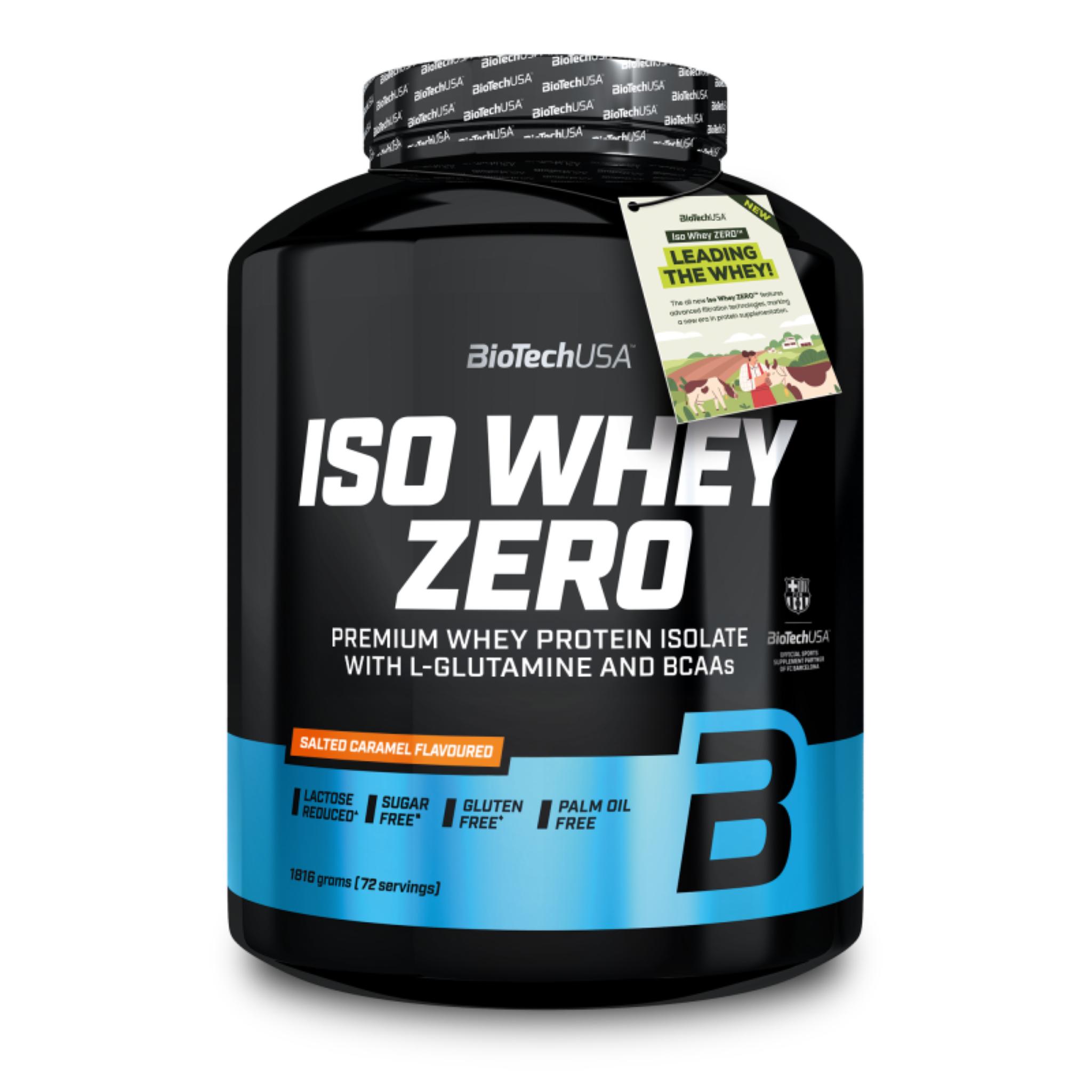 Proteina din Zer Izolata Continut Scazut de Lactoza, BioTechUSA, Iso Whey Zero Lactose Reduced, 1816g