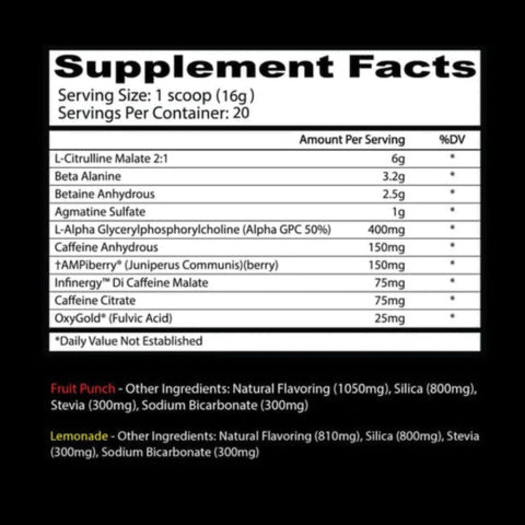 Pre-Workout, Insane Labz, Psychotic Clear ( 20 Servings )