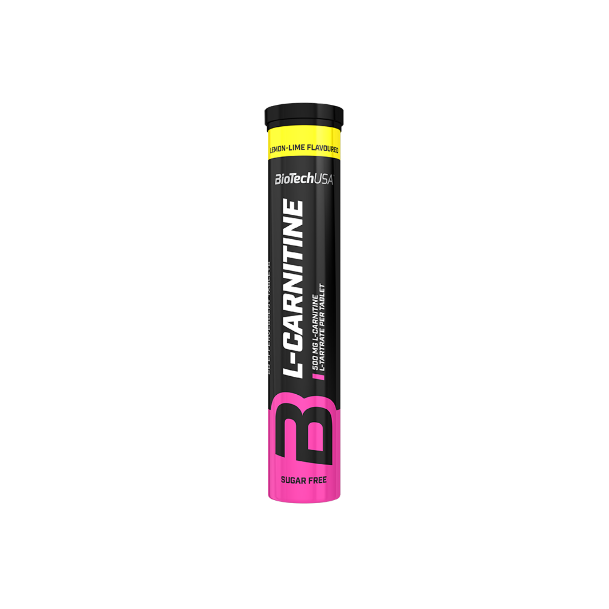 L-Carnitina Efervescenta, BiotechUSA, L-Carnitine, 20 tablete, Lemon-Lime