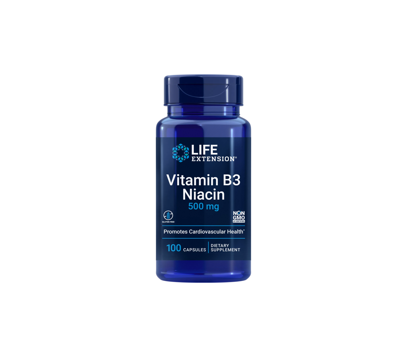 Vitamina B3 Niacina, Life Extension, Vitamin B3 Niacin, 100 Capsule