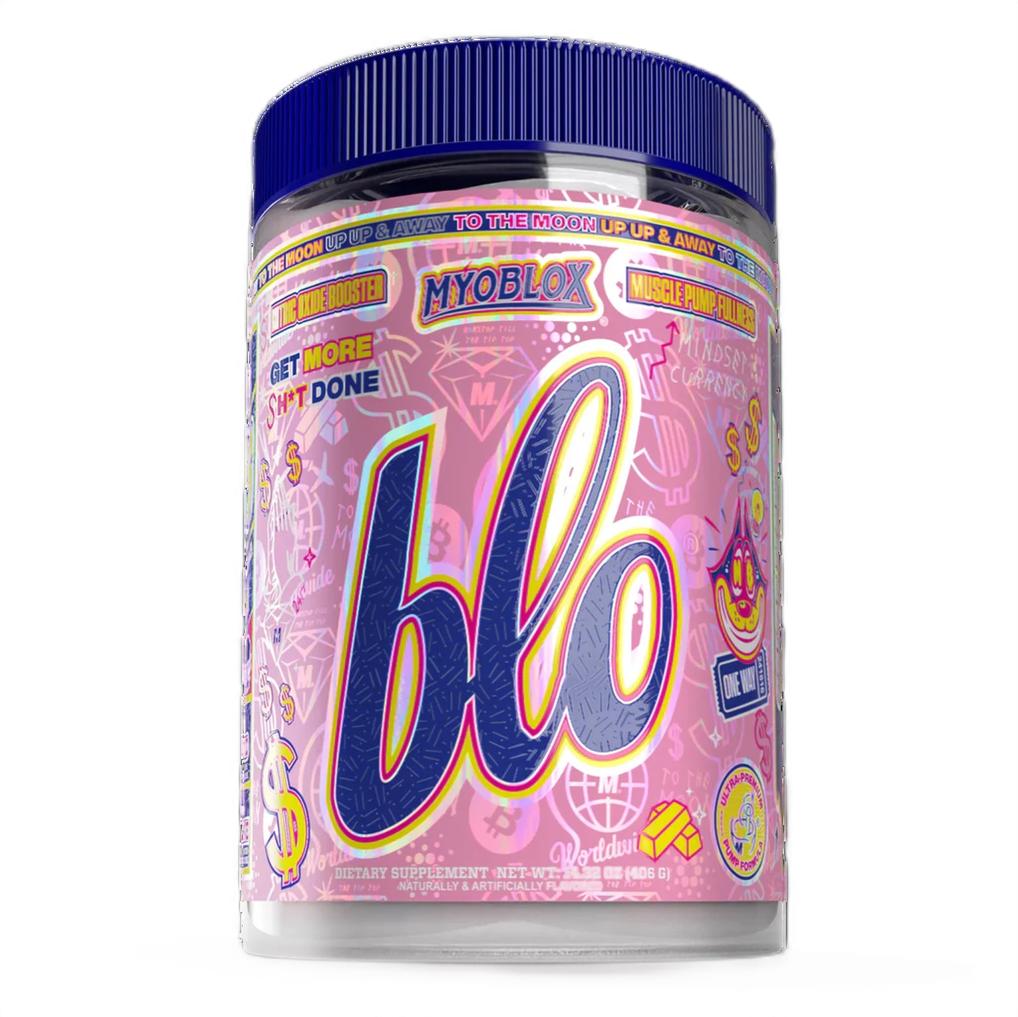 Pre-Workout Stim Free, MyoBlox, Blo Pre-Workout, 20/40 Servings