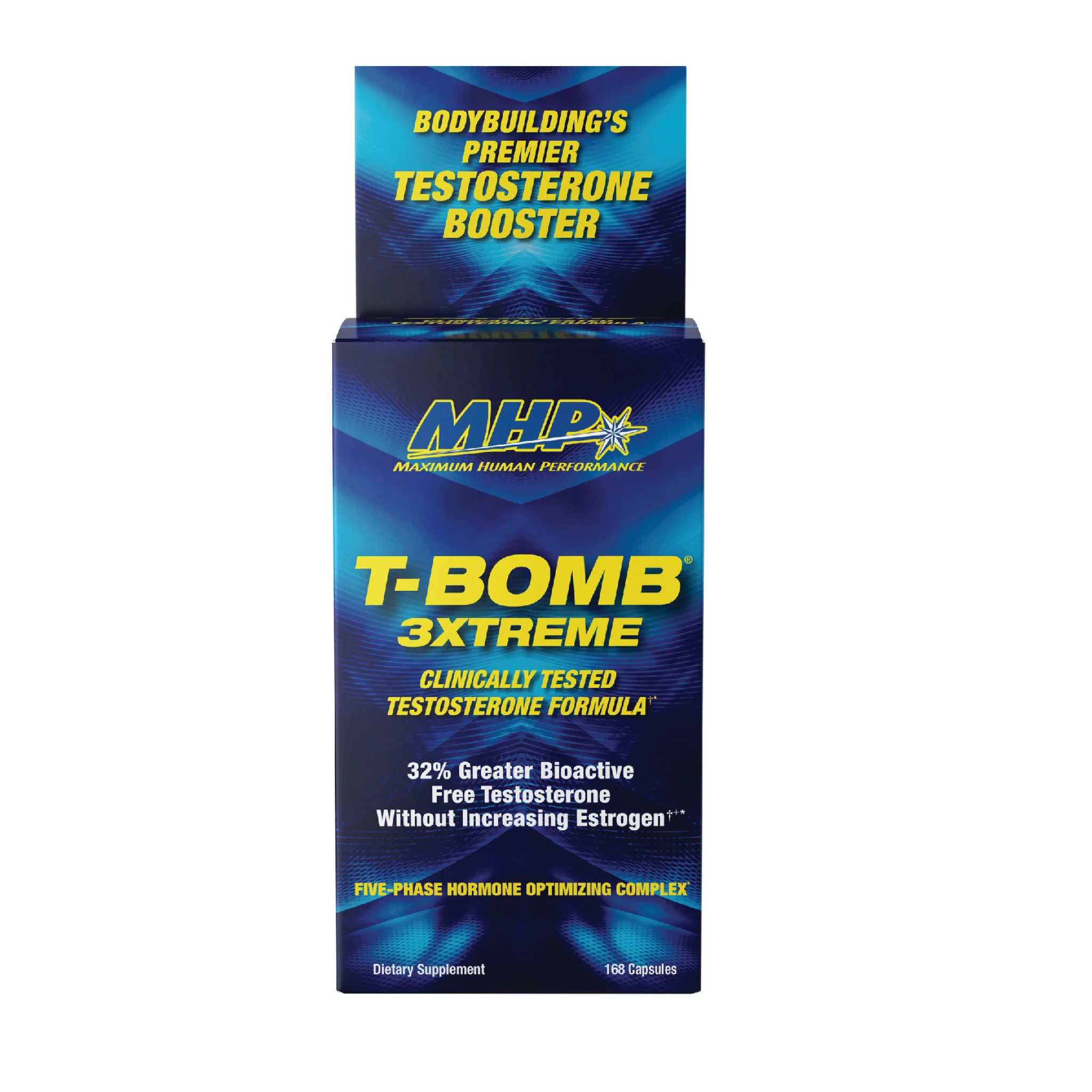 Supliment pentru Susținerea Testosteronului, MHP, T-Bomb 3xtreme, 168 Capsule