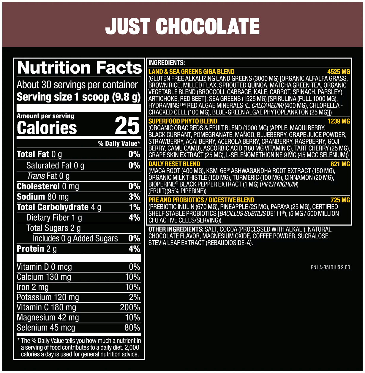 Super Aliment, Mutant, Big Greens, 30 Servings