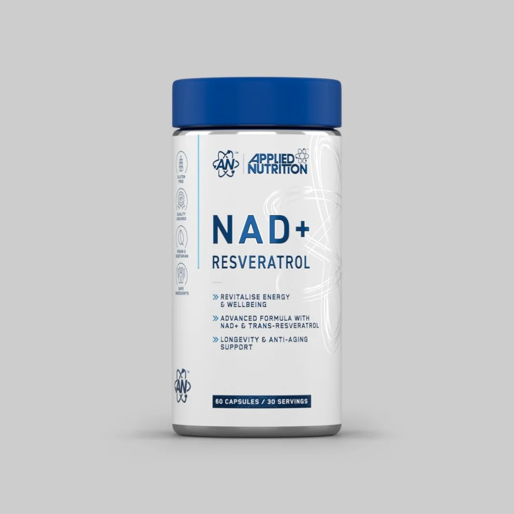 NAD+ Resveratrol, Applied Nutrition, NAD + Resveratrol, 60 Capsule