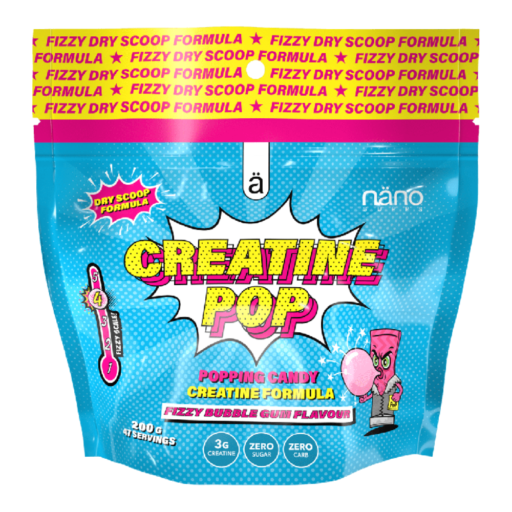 Creatină Monohidrată Dry Scoop, Nanosupps, Creatine Pop, 200g