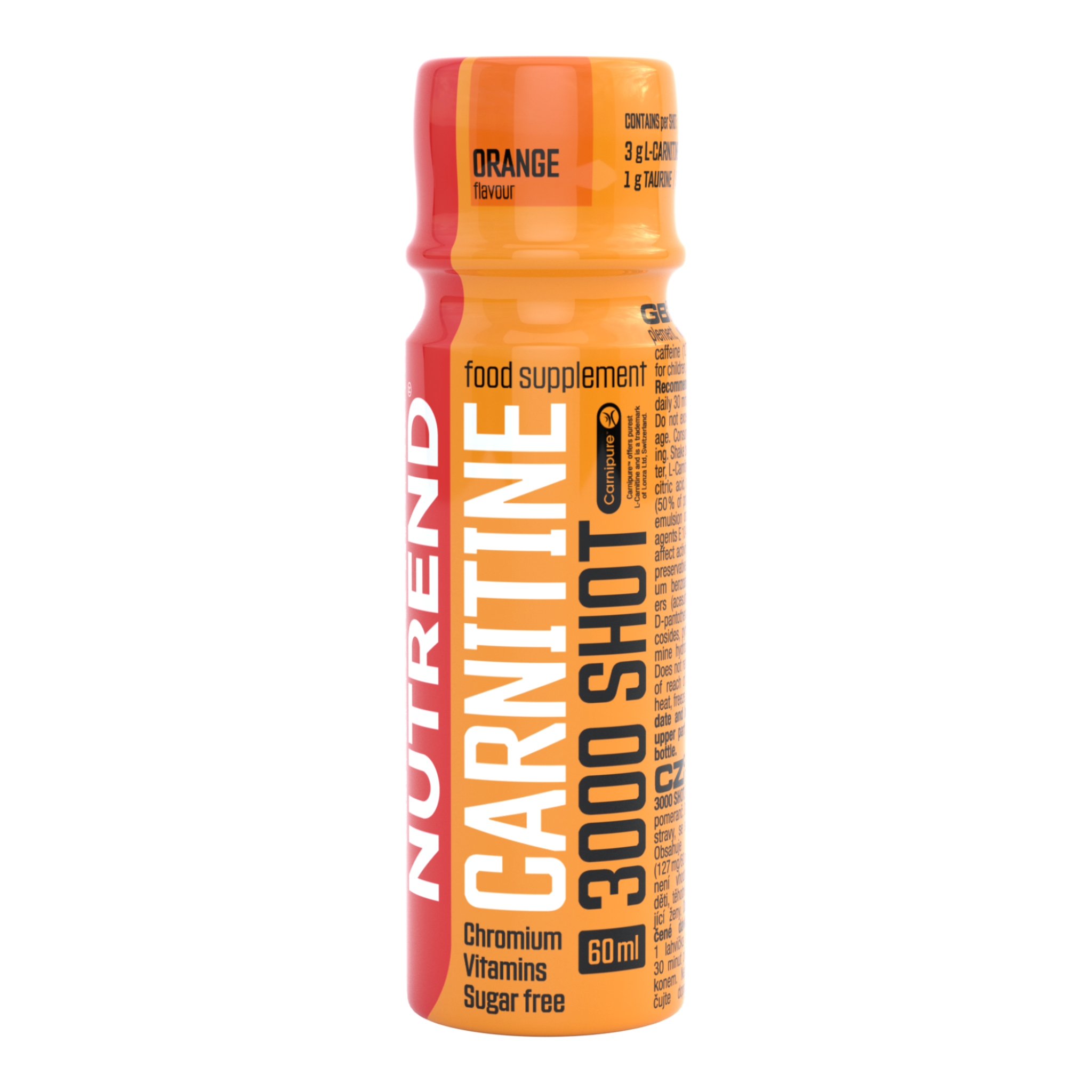Carnitina Shot, Nutrend, Carnitine 3000, 60ml
