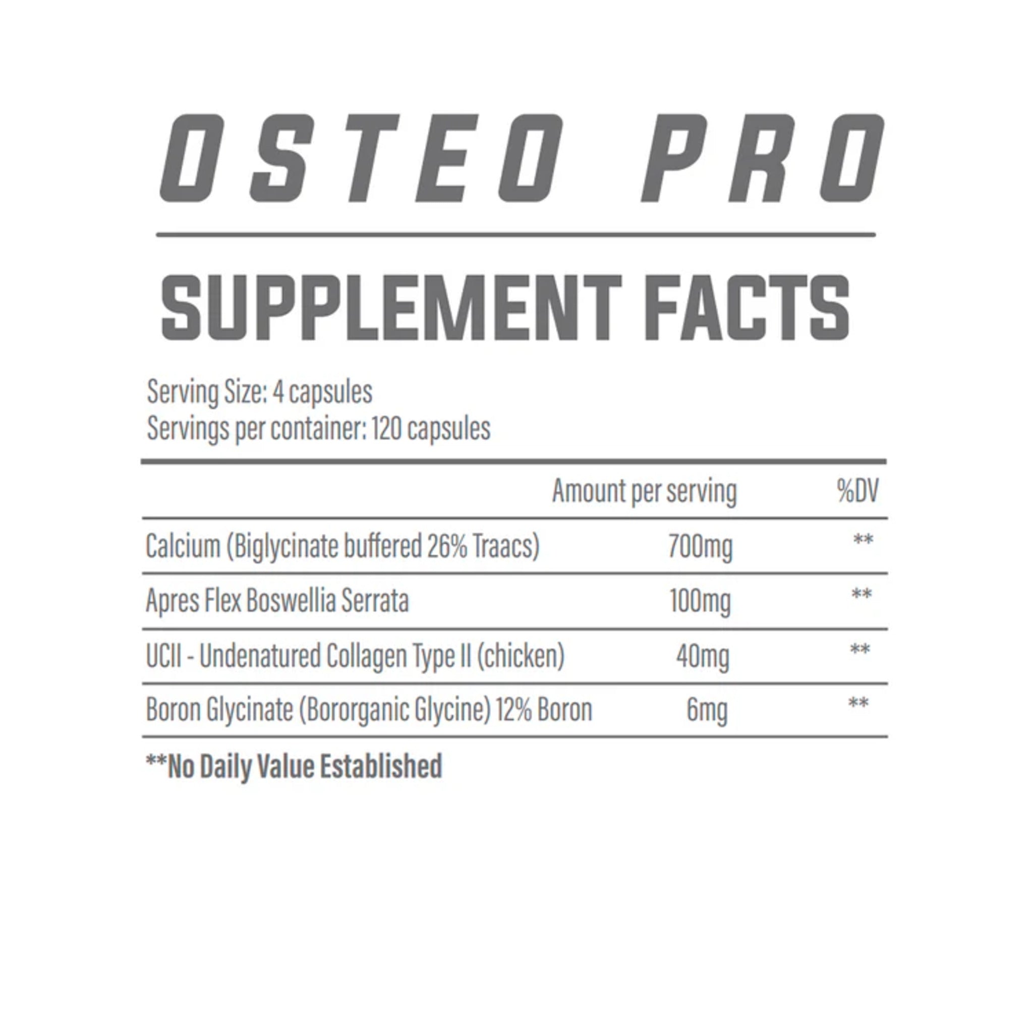 Supliment pentru Articulatii, Trained by JP, Osteo Pro, 120 Capsule EXP: 11/2025