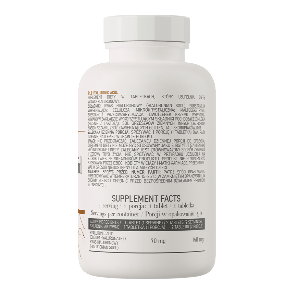 Acid Hialuronic, OstroVit, Hyaluronic Acid, 90 Tablete