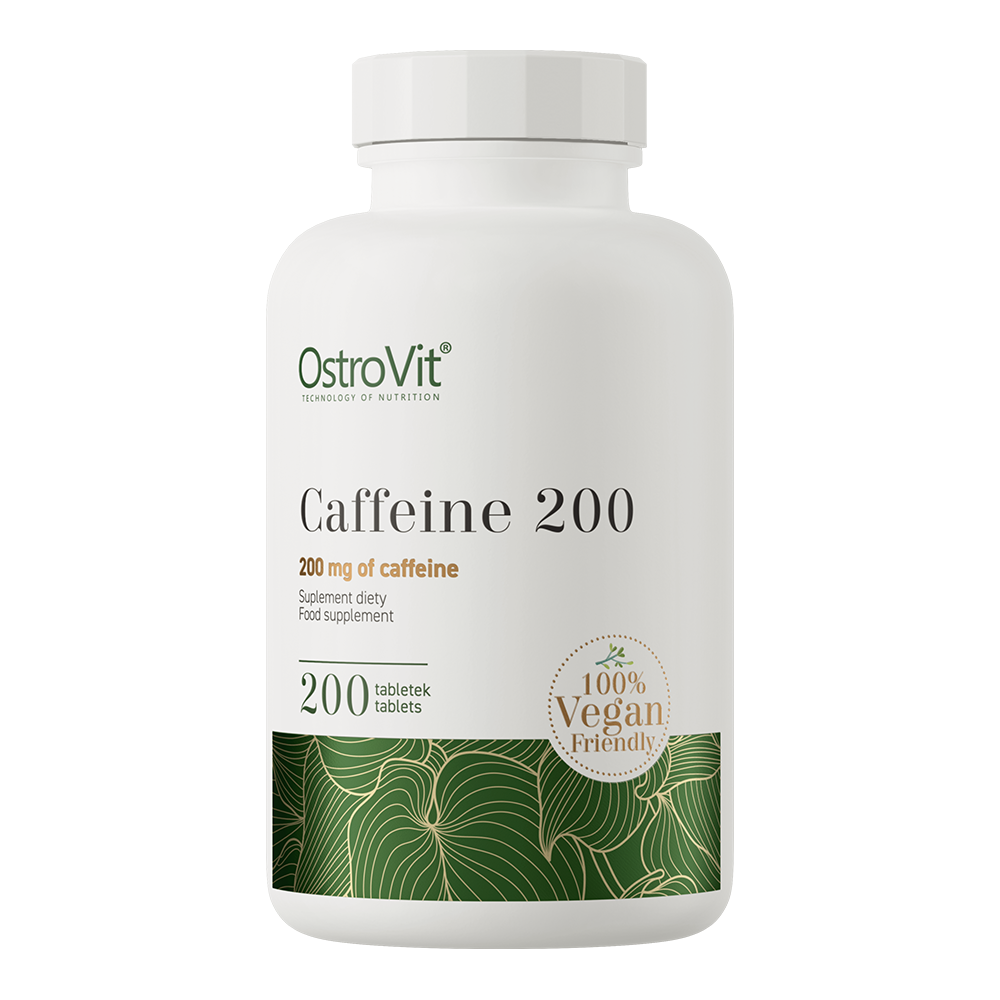 Cafeina, OstroVit, Caffeine 200, 200 Tablete