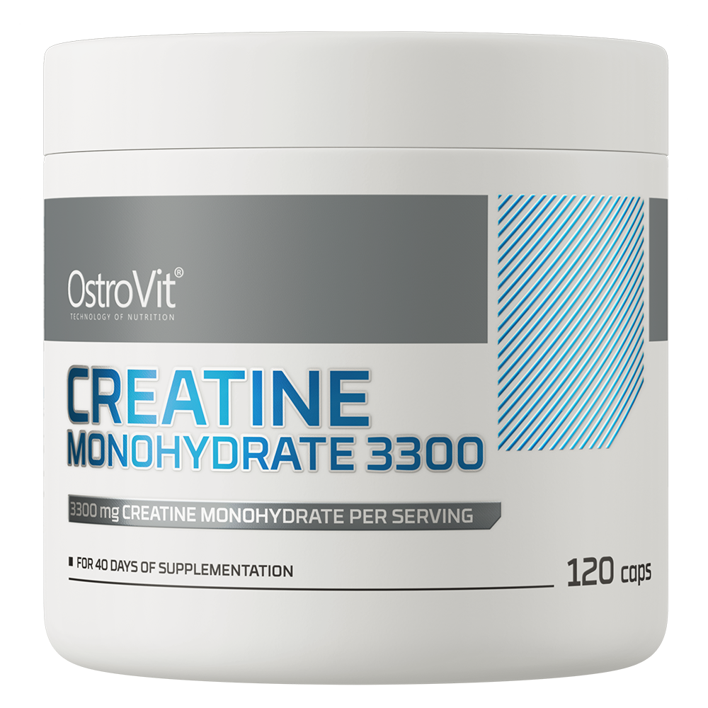 Creatina Capsule, OstroVit, Creatine Monohydrate 3300mg, 120 Tablete