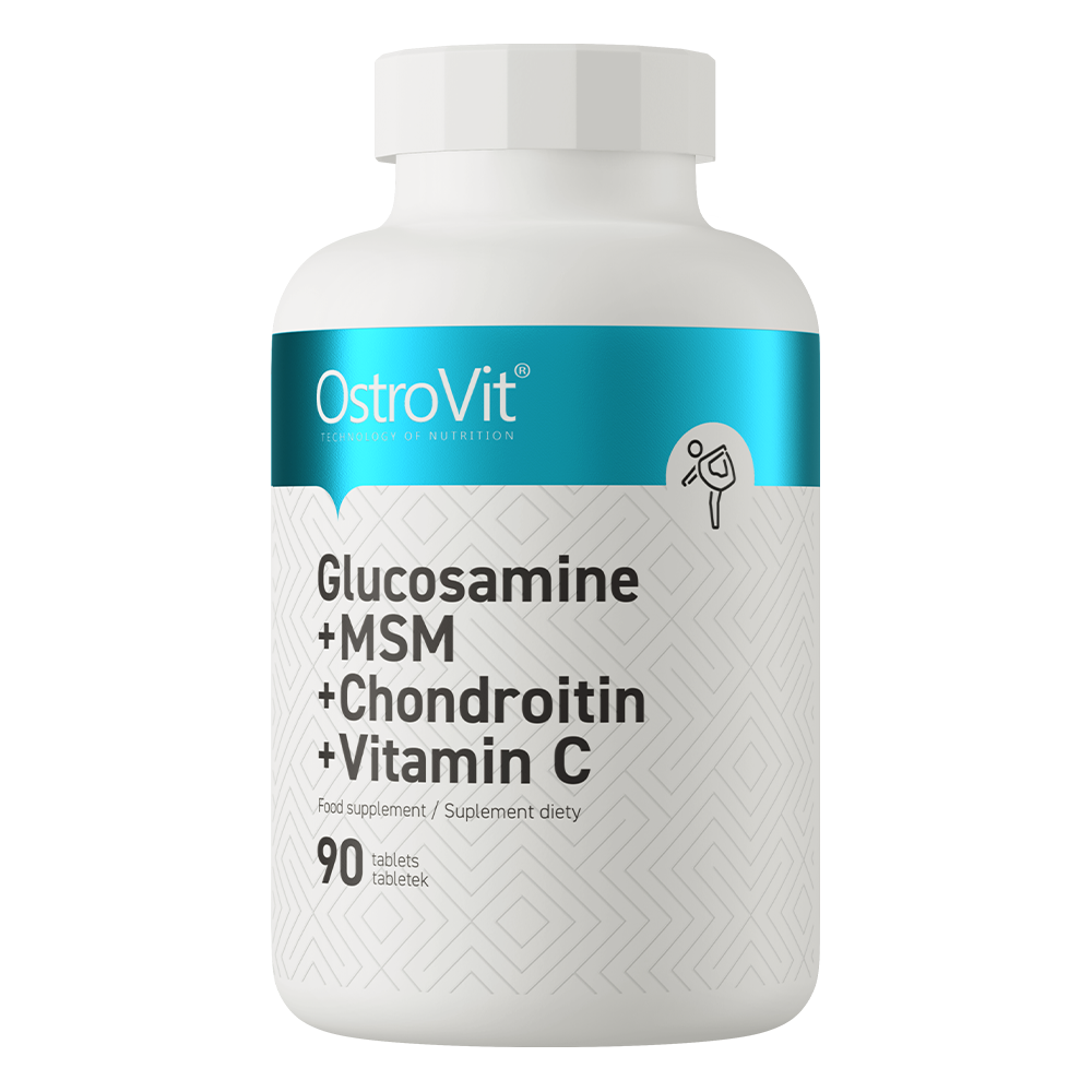 Suport pentru Articulatii, OstroVit, Glucosamine + MSM + Chondroitin + Vitamin C, 90 Tablete