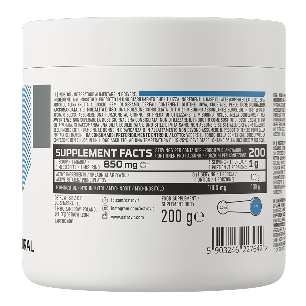 Inozitol, OstroVit, Inositol, 200g