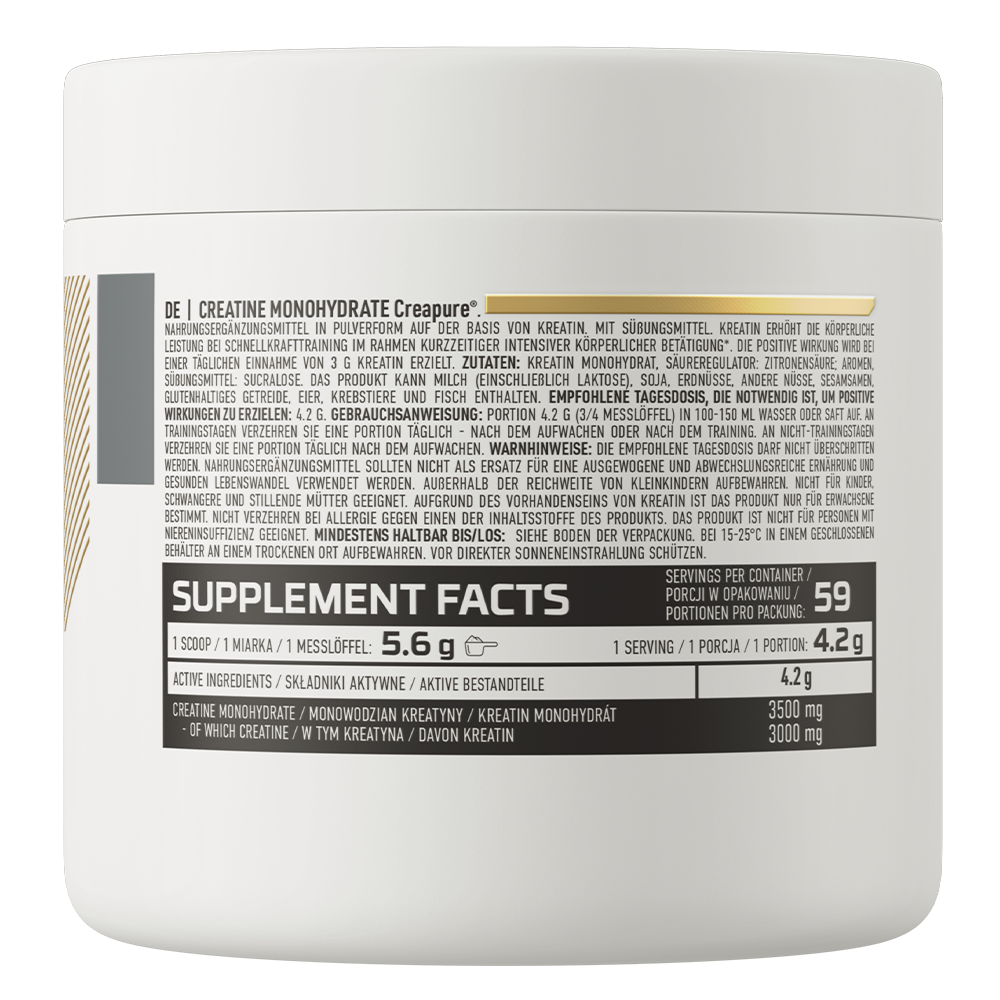 Creatina Monohidrata, OstroVit, Creatine Monohydrate Creapure, 250g
