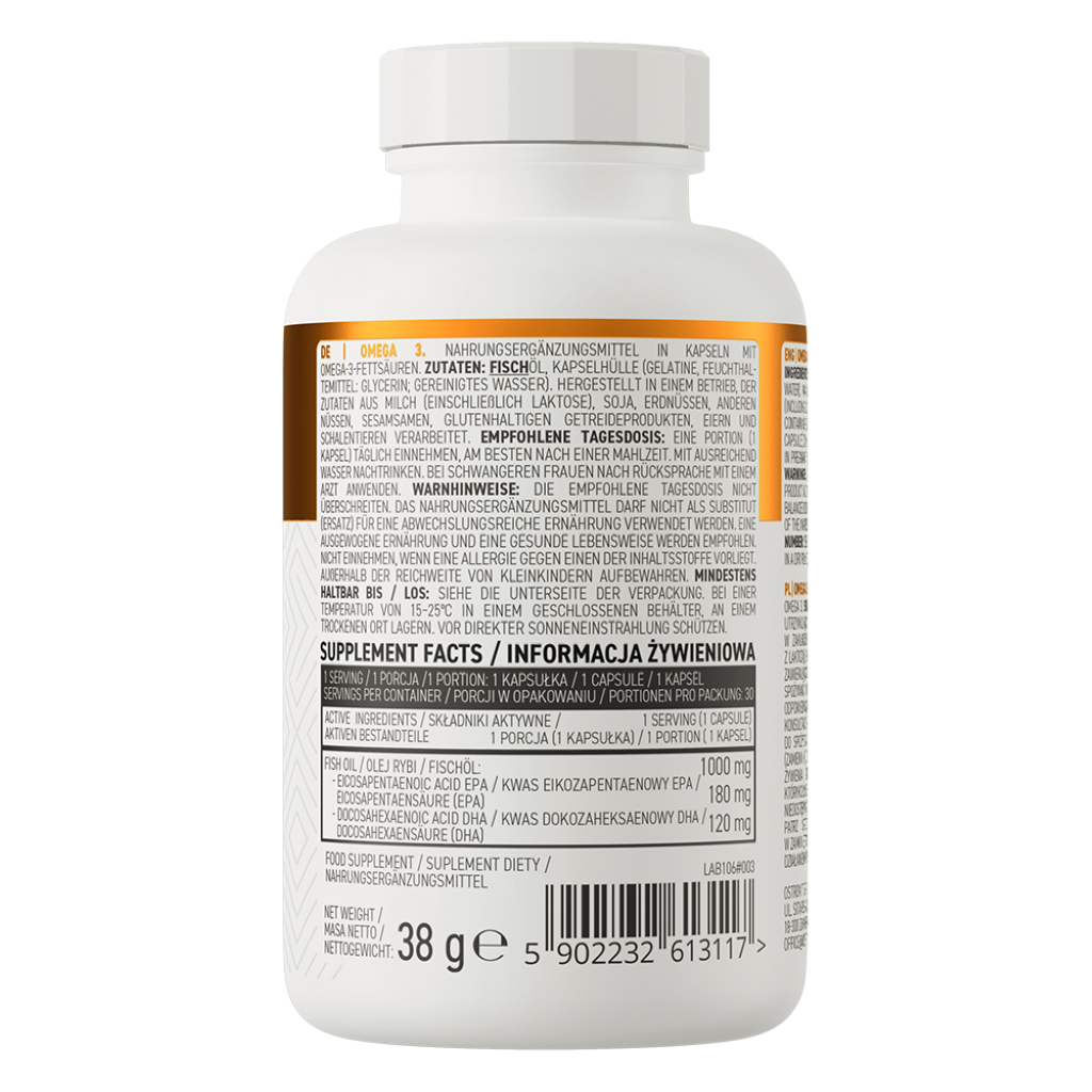 Acizi Grasi, OstroVit, Omega 3, 30 Capsule